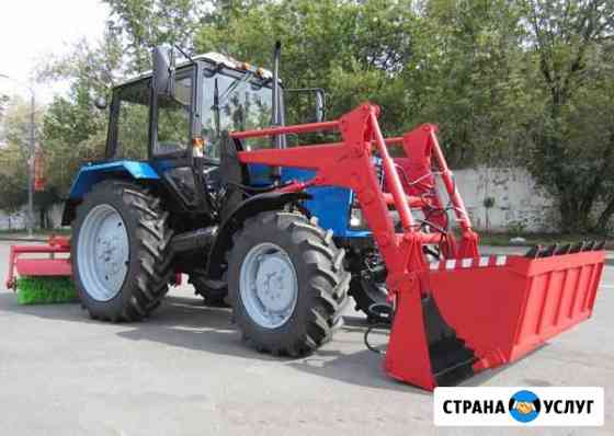 Аренда мтз с погрузчиком и щеткой Уфа