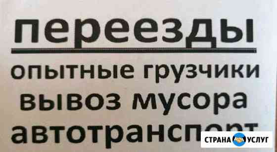 Опытные грузчики. Переезды - вывоз мусора Саратов