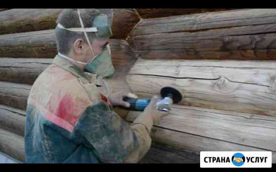 Шлифовка, конопатка, покраска срубов Казань