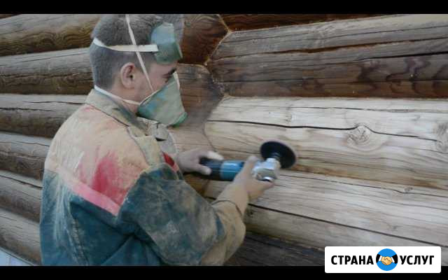 Шлифовка, конопатка, покраска срубов Казань - изображение 1
