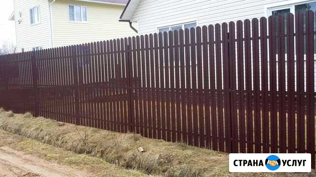 Забор из металлоштакетника Новокузнецк - изображение 1