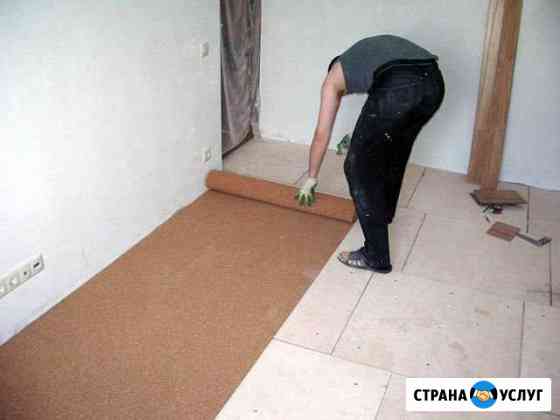 Укладка ламината, линолеума, фанеры, установка пли Новочебоксарск