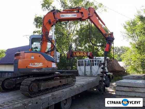 Услуги экскаватора Хабаровск