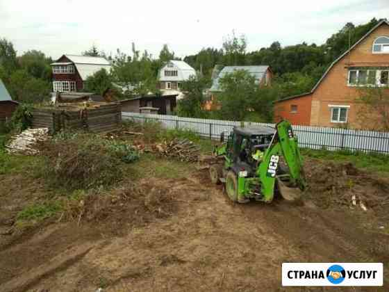 Расчистка и планировка участка.Благоустройство Можайск