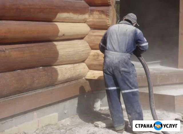 Пескоструйная обработка/очистка срубов,бетона,мета Санкт-Петербург - изображение 1