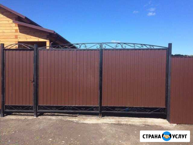 Забор Ворота распашные Откатные от производителя Красноярск - изображение 1