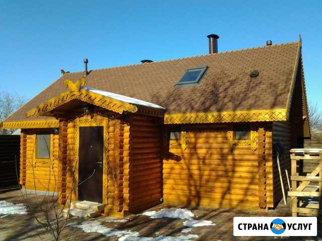 Срубы домов, бань. Строительство, отделка Батайск - изображение 1