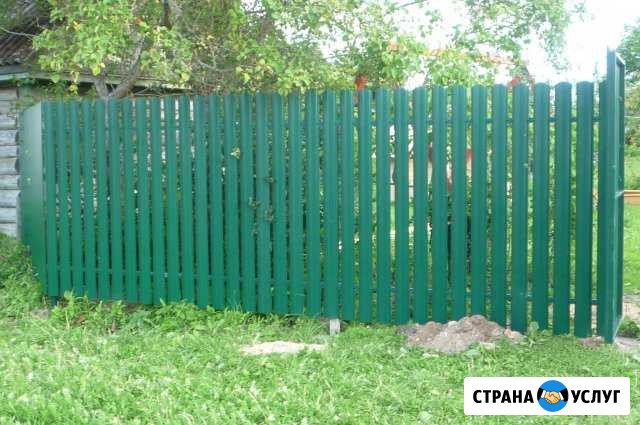 Заборы из метало-профиля фундаменты,канализации Гдов - изображение 1