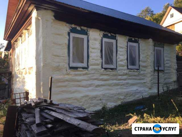 Утепление стен домов крыш и перекрытии Кармаскалы - изображение 1