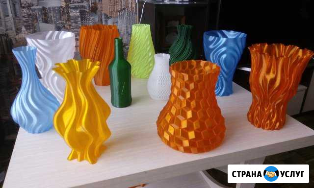 3D печать декоративных ваз и других изделий Псков - изображение 1