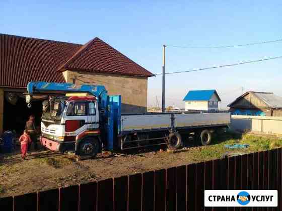 Кран-борт, грузоперевозки до 15 тонн Иркутск