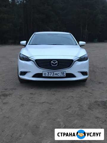 Белая Mazda Мазда 6 New 2017 гв с водителем Ижевск - изображение 1