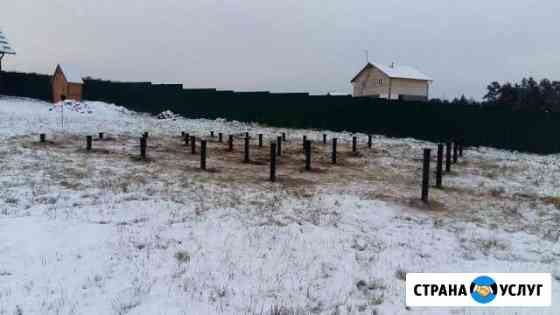 Фундамент на винтовых сваях Домодедово