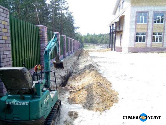 Земляные работы мини экскаватор,траншеи,ямы,миниэ Нижний Новгород - изображение 1