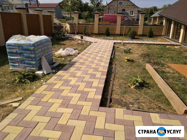 Укладка тротуарной плитки, брусчатки, поребрика Истра - изображение 1