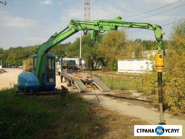 Мини ямобур, мини экскаватор Hitachi аренда Москва - изображение 1