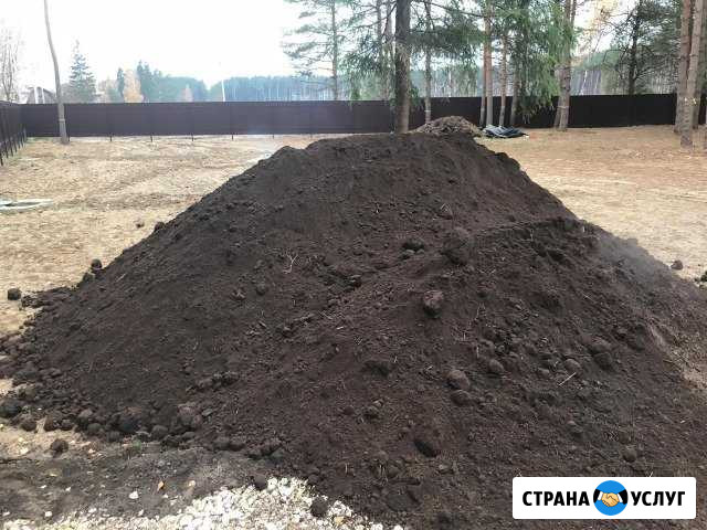Земля на подсыпку, чернозём, песок, щебень,бой Раменское - изображение 1