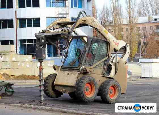 Аренда погрузчика Bobcat с гидробуром Саратов