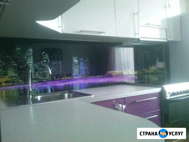 Стеклянный фартук на кухню Красноярск - изображение 1
