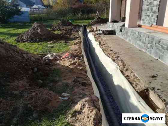 Дренаж участка с гарантией под ключ Санкт-Петербург