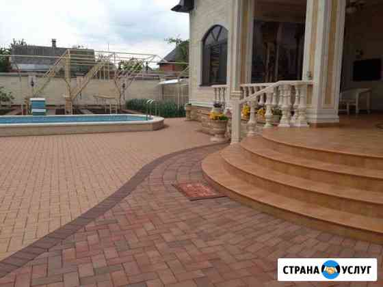 Укладка тротуарной плитки. Иван Волгоград