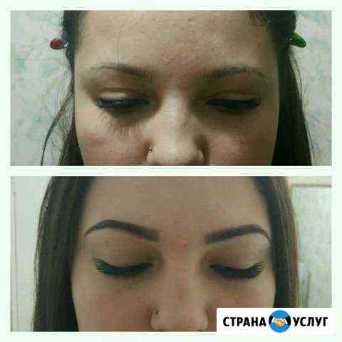Моделирование и окрашивание бровей хной Яблоновский