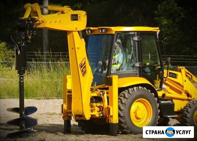 Аренда Эксковатора погрузчика Ямобур JCB Казань - изображение 1