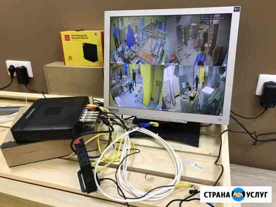Монтаж видеонаблюдения и другие слаботочные работ Казань