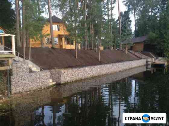 Габионы, монтаж, продажа Санкт-Петербург