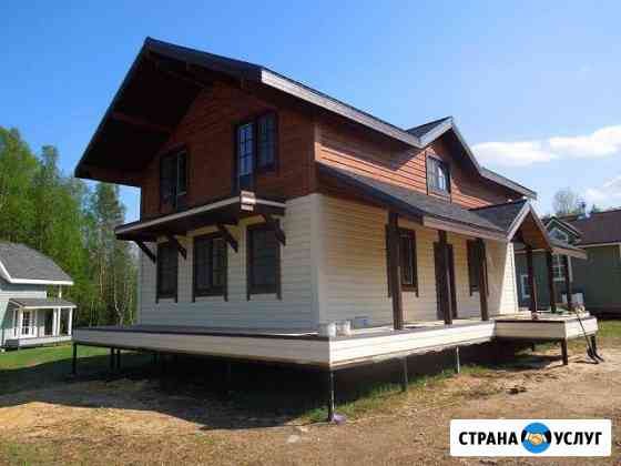 Каркасный дом, пристройка для туалета, душа, кухни Санкт-Петербург