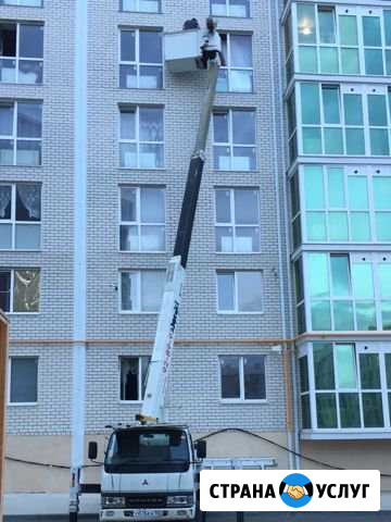 Автовышка,лебёдка,монтаж рекламы Ставрополь - изображение 1
