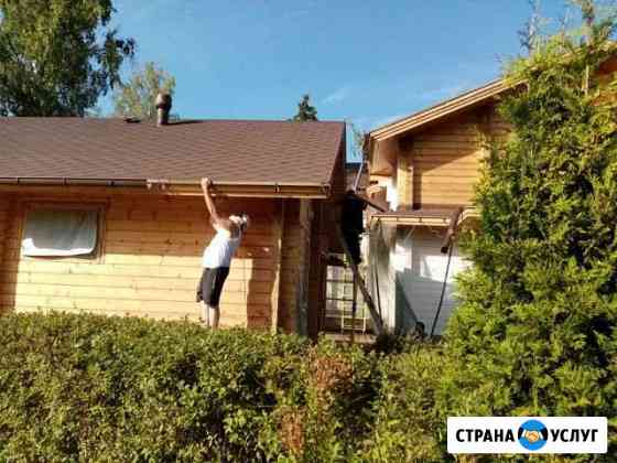 Шлифовка и покраска деревянных домов,бань, беседок Москва