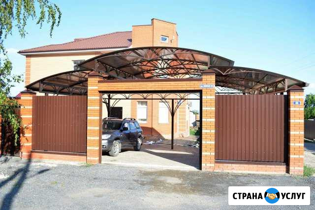 Навесы на заказ. Поликарбонат, профлист, черепица Севастополь - изображение 1