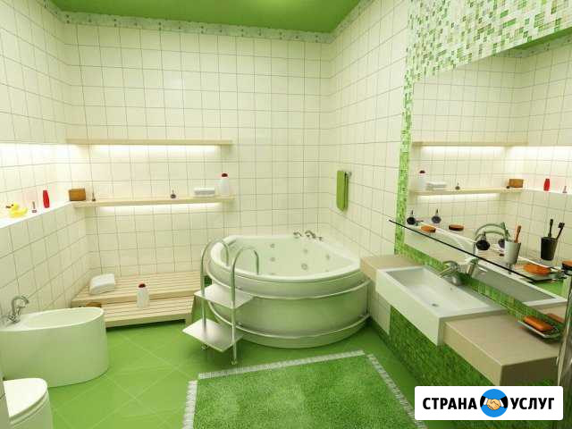 Укладка плитки в ванной, коридоре. Ремонт ванной Дзержинский - изображение 1