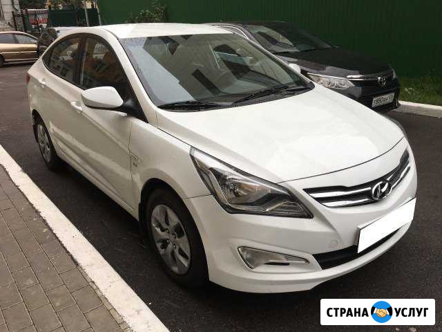 Аренда автомобиля Hyundai Solaris AT, 2014 г.в Воронеж - изображение 1