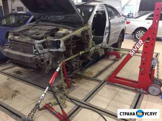 Кузовной ремонт после дтп, стапель Калуга