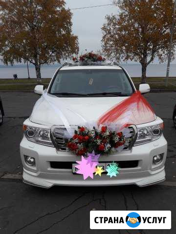 Белый Toyota Land Cruiser 200 Luxe на Вашу свадьбу Петрозаводск - изображение 1