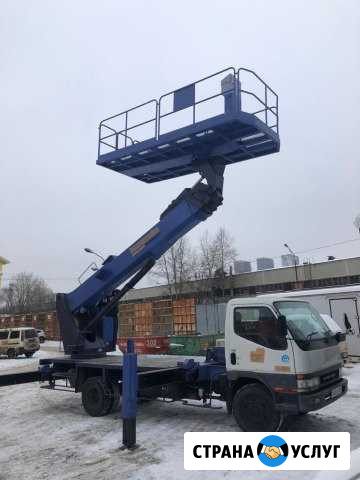 Автовышка-платформа 22 метра аренда с водителем Москва - изображение 1