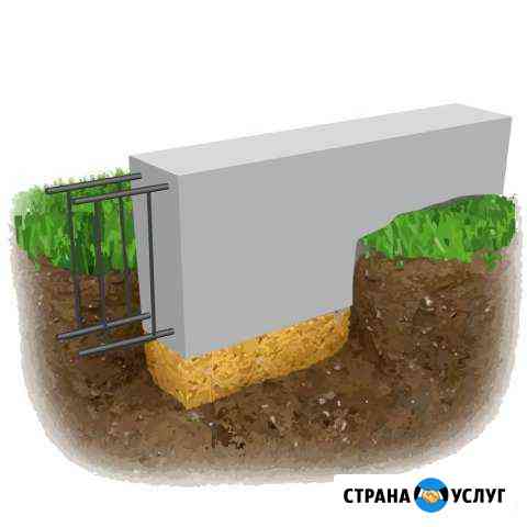 Готовый ленточный мелкозаглублённый фундамент10х10 Саратов
