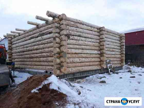 Сруб для дома 7.5 и 8.1 из сосны Уфа