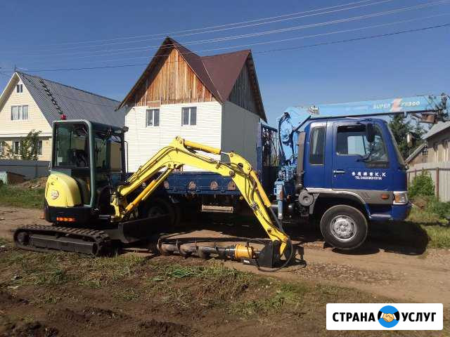 Миниэкскаватор(ямобур),Самосвал 5 куб Уфа - изображение 1