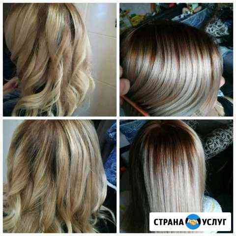 Окрашивание волос, вечерние причёски и укладки Балашиха