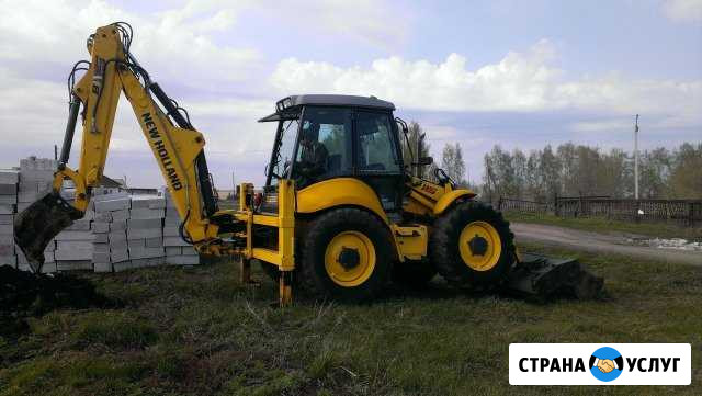 Услуги трактора. Аренда экскаватора погрузчика Барнаул - изображение 1