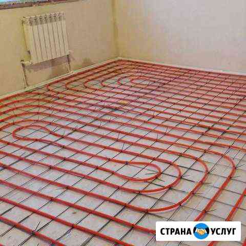 Монтаж теплого водяного пола, отопление под ключ Сочи