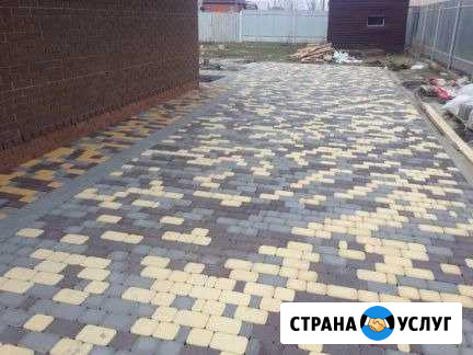 Укладка брусчатки, тротуарной плитки Мытищи - изображение 1