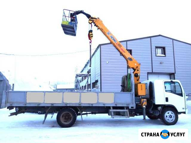 Услуги крана манипулятора 5 тонн. Автовышки Сургут - изображение 1