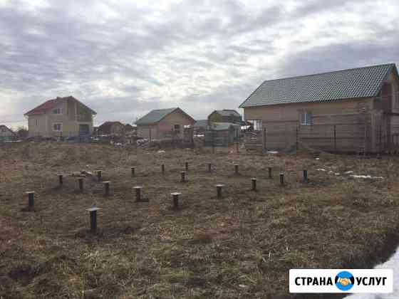 Бригада. Винтовые сваи. Монтаж свай для фундамента Санкт-Петербург