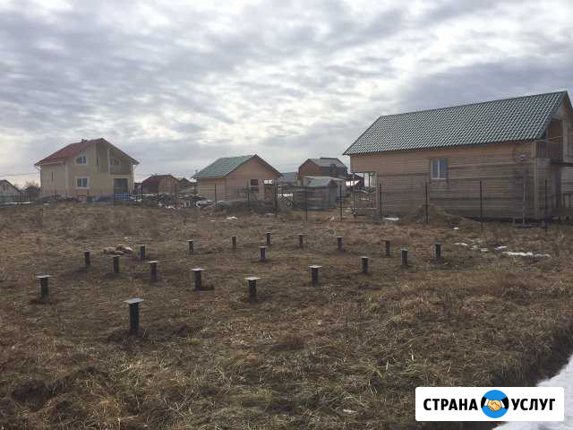 Бригада. Винтовые сваи. Монтаж свай для фундамента Санкт-Петербург - изображение 1