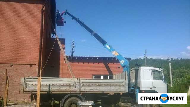 Услуги манипулятора. Кран-манипулятор на базе маз Кинешма - изображение 1