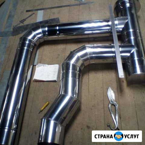 Изготовление дымоходов на газовые котлы из нержаве Подстепки - изображение 1